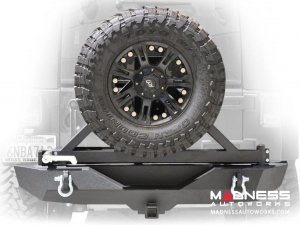 Jeep Wrangler JK Rear Bumper & Tire Carrier - Textured Black Powder Coating